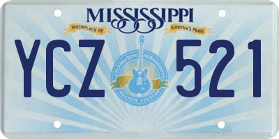 MS license plate YCZ521