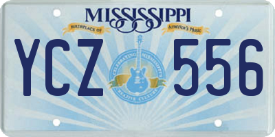 MS license plate YCZ556