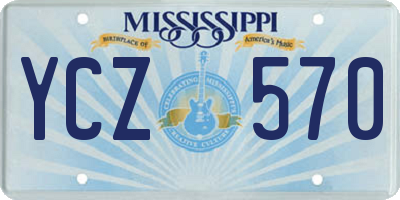 MS license plate YCZ570