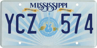 MS license plate YCZ574