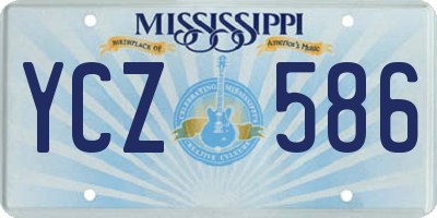 MS license plate YCZ586