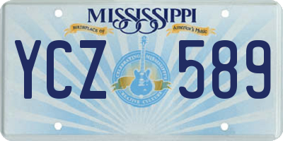 MS license plate YCZ589