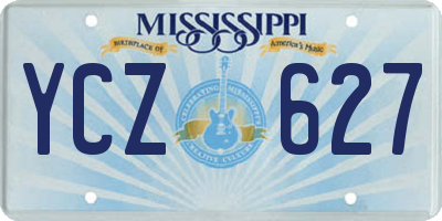 MS license plate YCZ627