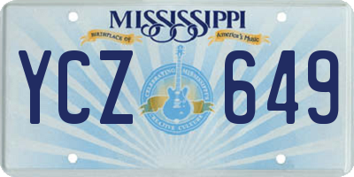 MS license plate YCZ649