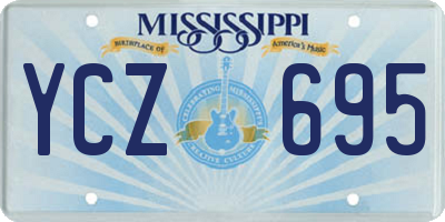 MS license plate YCZ695