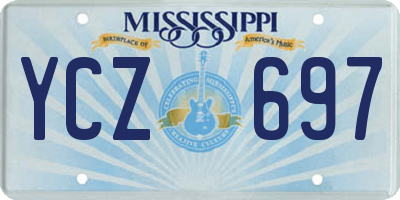 MS license plate YCZ697