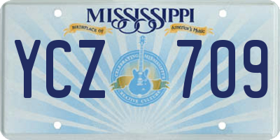 MS license plate YCZ709