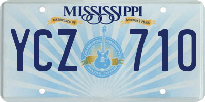 MS license plate YCZ710