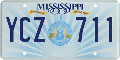 MS license plate YCZ711