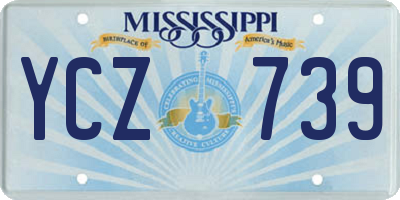MS license plate YCZ739
