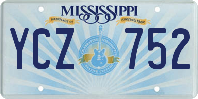MS license plate YCZ752