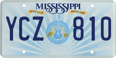 MS license plate YCZ810