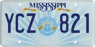 MS license plate YCZ821