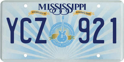 MS license plate YCZ921