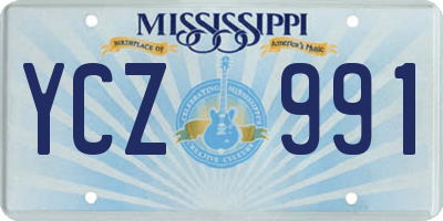 MS license plate YCZ991