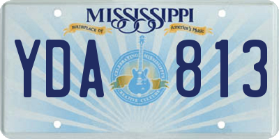 MS license plate YDA813