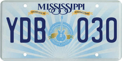 MS license plate YDB030