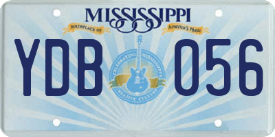 MS license plate YDB056
