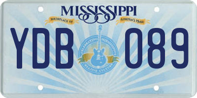 MS license plate YDB089