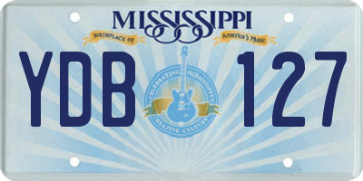 MS license plate YDB127