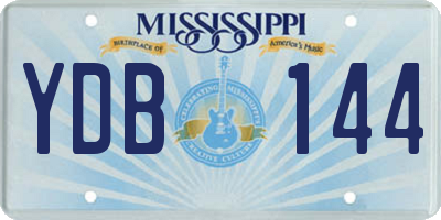 MS license plate YDB144