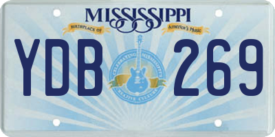 MS license plate YDB269