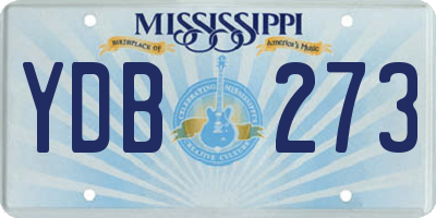MS license plate YDB273