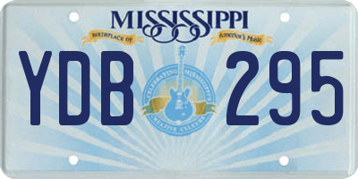 MS license plate YDB295