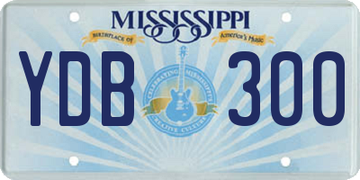 MS license plate YDB300