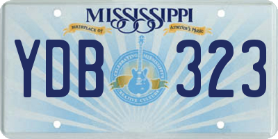 MS license plate YDB323