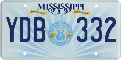 MS license plate YDB332