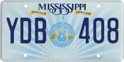 MS license plate YDB408