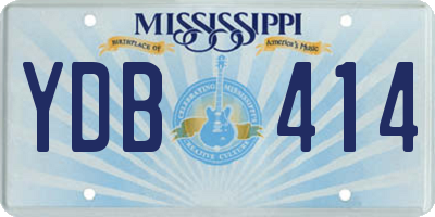 MS license plate YDB414