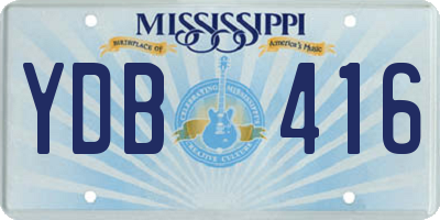 MS license plate YDB416