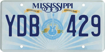 MS license plate YDB429