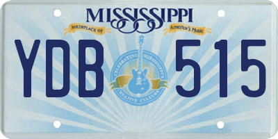 MS license plate YDB515