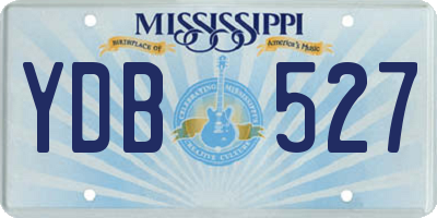 MS license plate YDB527