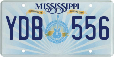 MS license plate YDB556