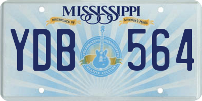 MS license plate YDB564