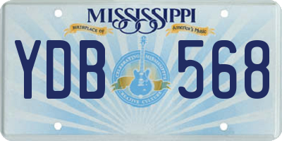 MS license plate YDB568