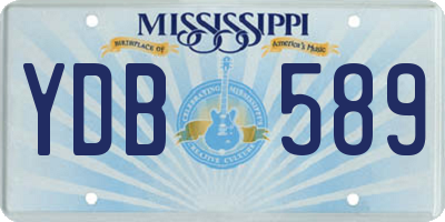 MS license plate YDB589