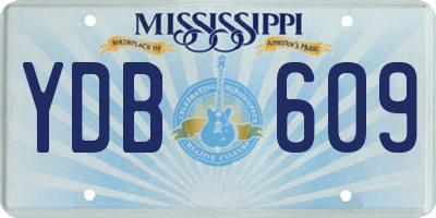 MS license plate YDB609