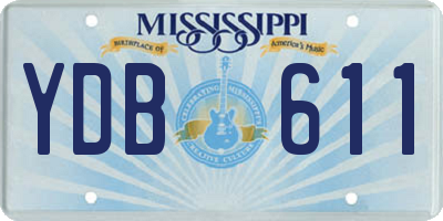 MS license plate YDB611