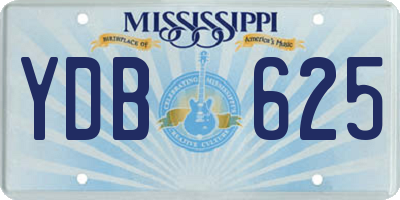 MS license plate YDB625