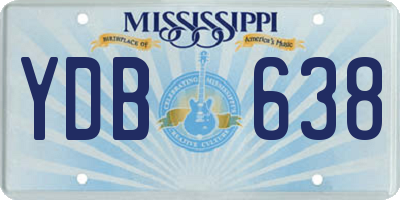 MS license plate YDB638