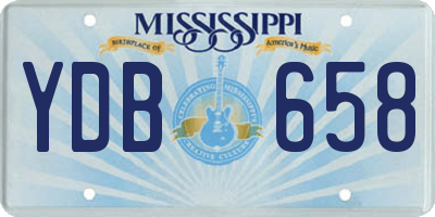 MS license plate YDB658
