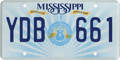MS license plate YDB661