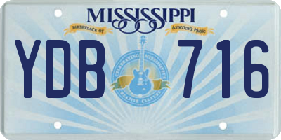 MS license plate YDB716