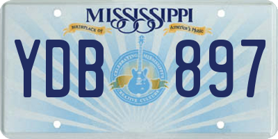 MS license plate YDB897