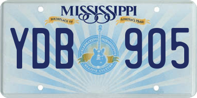MS license plate YDB905